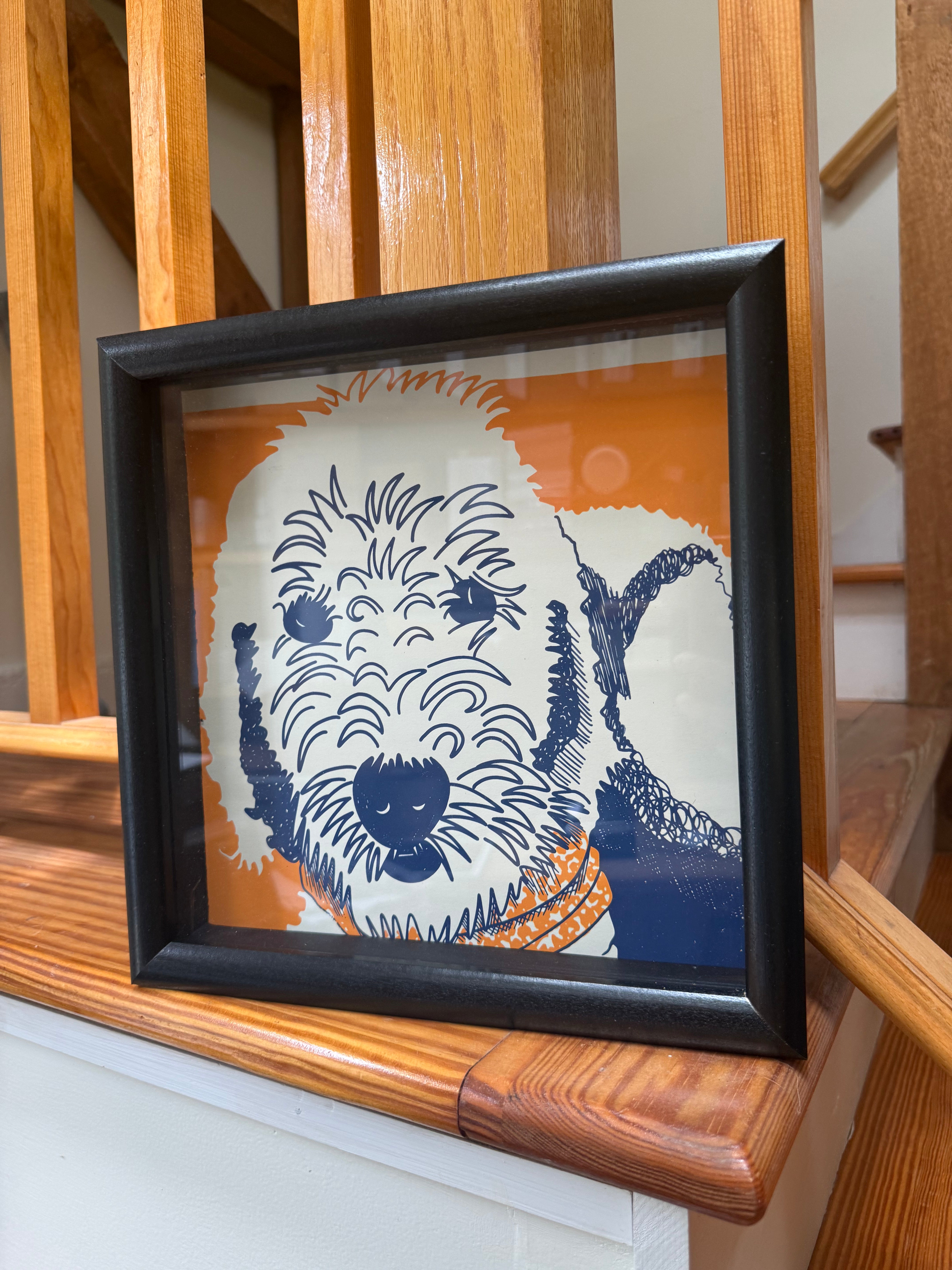 SALE - Framed Print - Golden Doodle