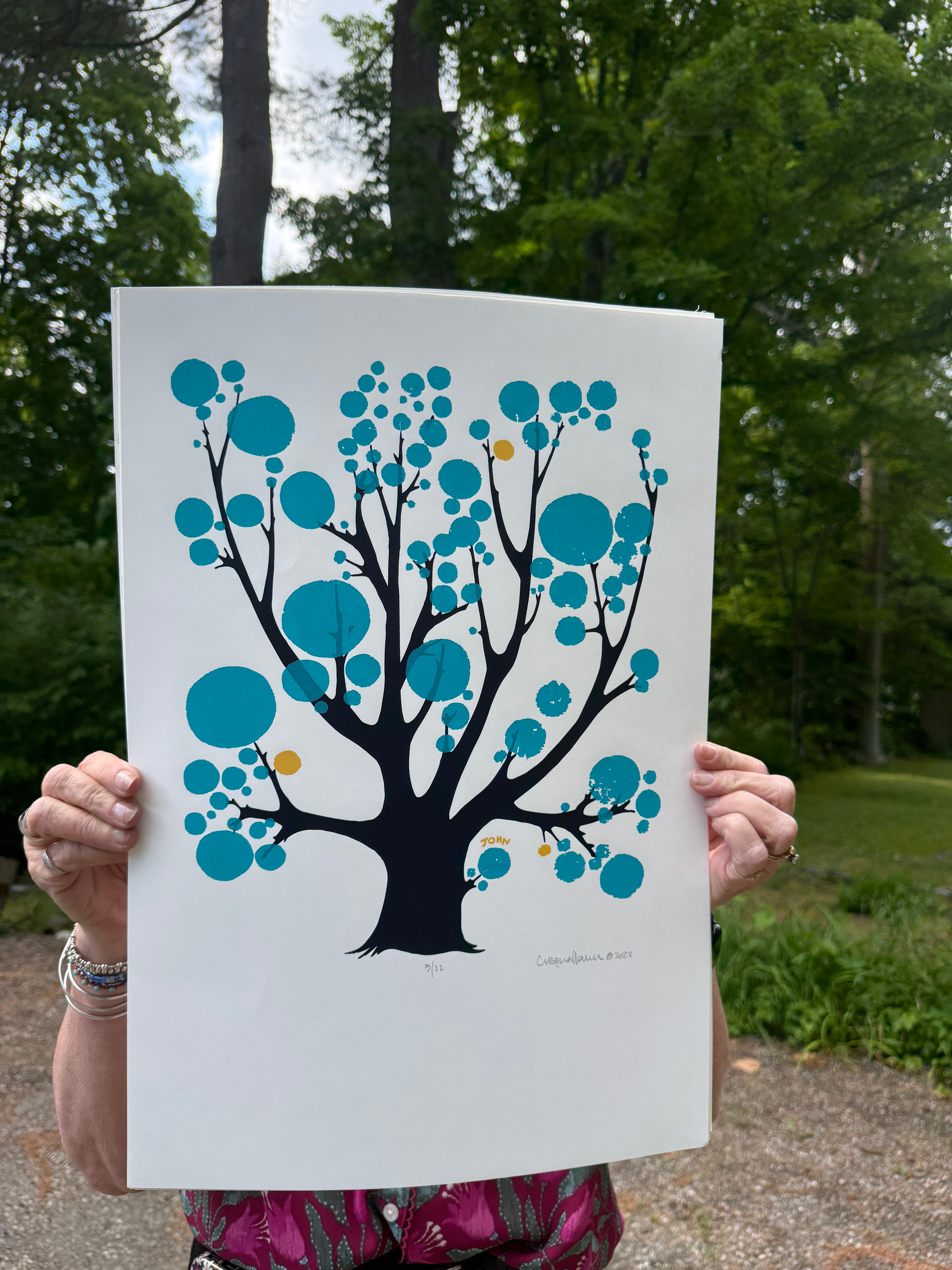 SALE -  Turquoise Bubble Tree