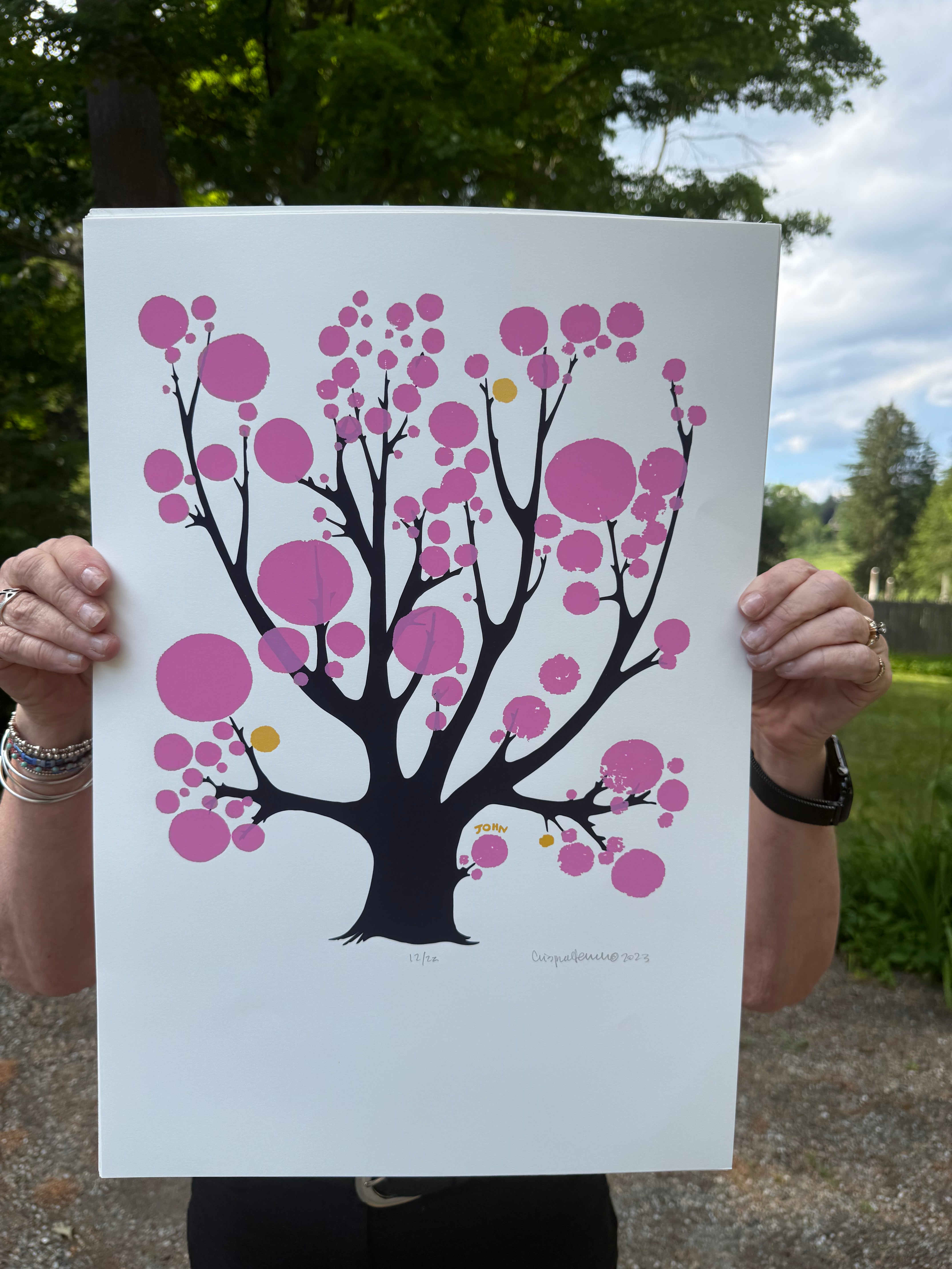 SALE -  Pink Bubble Tree