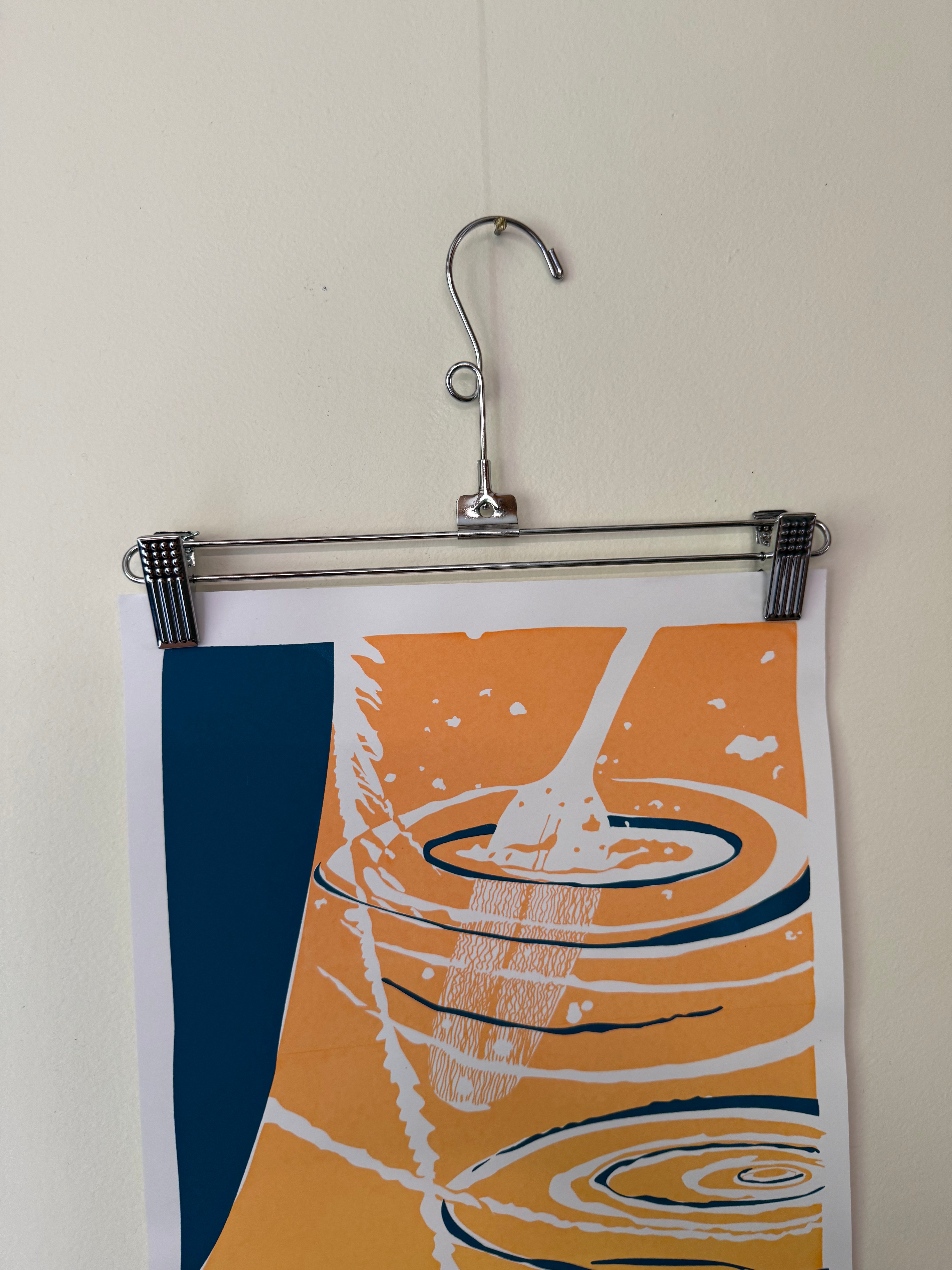 Curly Metal Dolphin Studio Calendar Hanger