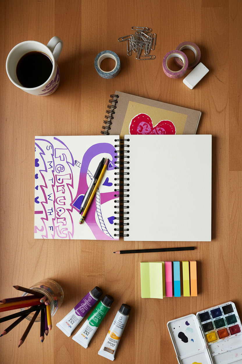 Decorated Dolphin Studio Doodle Journals