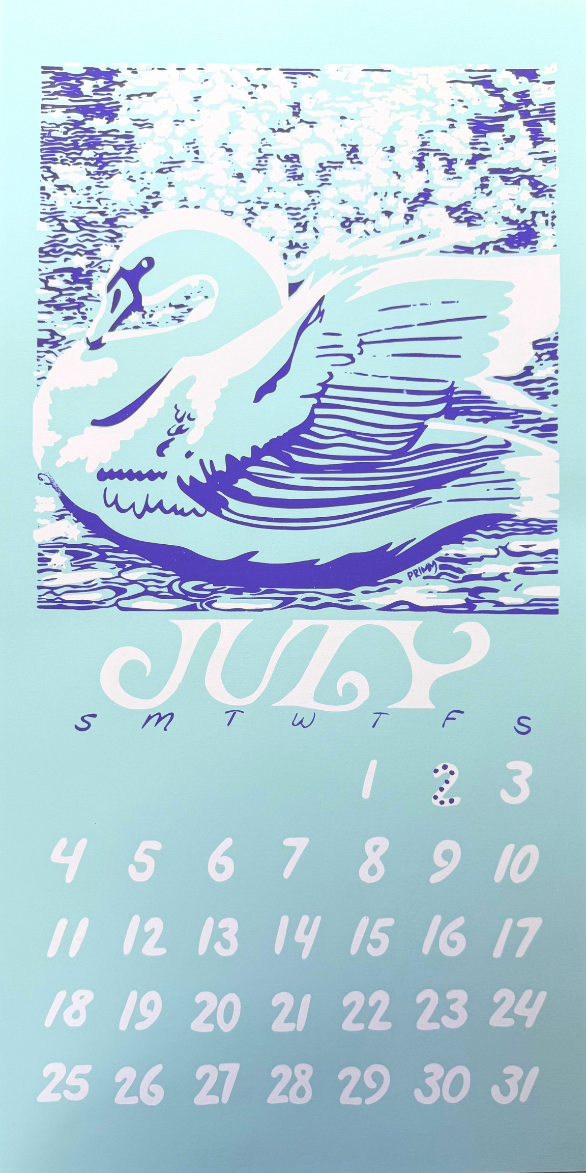 2021 Dolphin Studio Calendar Archive Print