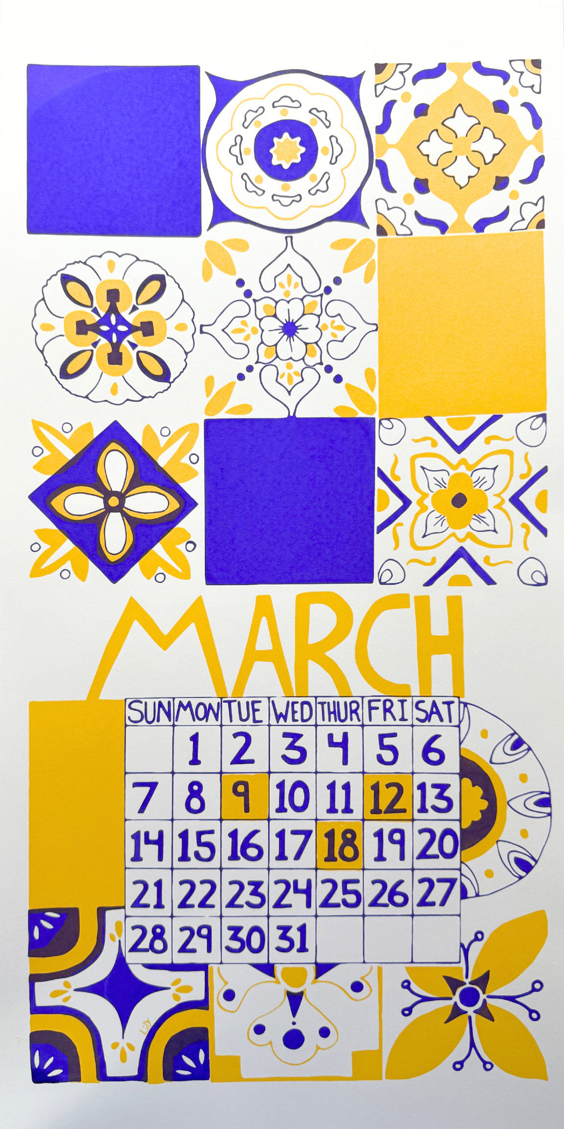 2021 Dolphin Studio Calendar Archive Print
