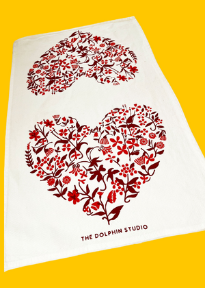 Kitchen Towels - FLORAL HEARTS