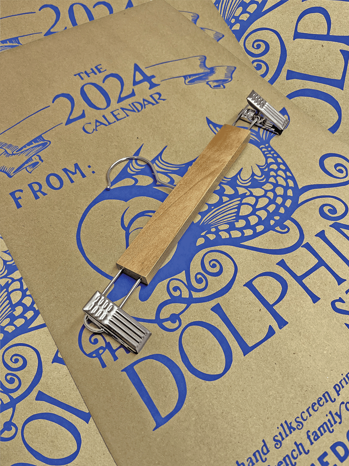 Dolphin Studio Calendar Hanger With Clips The Dolphin Studio dolphin-studio-calendar-hanger-with-clips-the-dolphin-studio