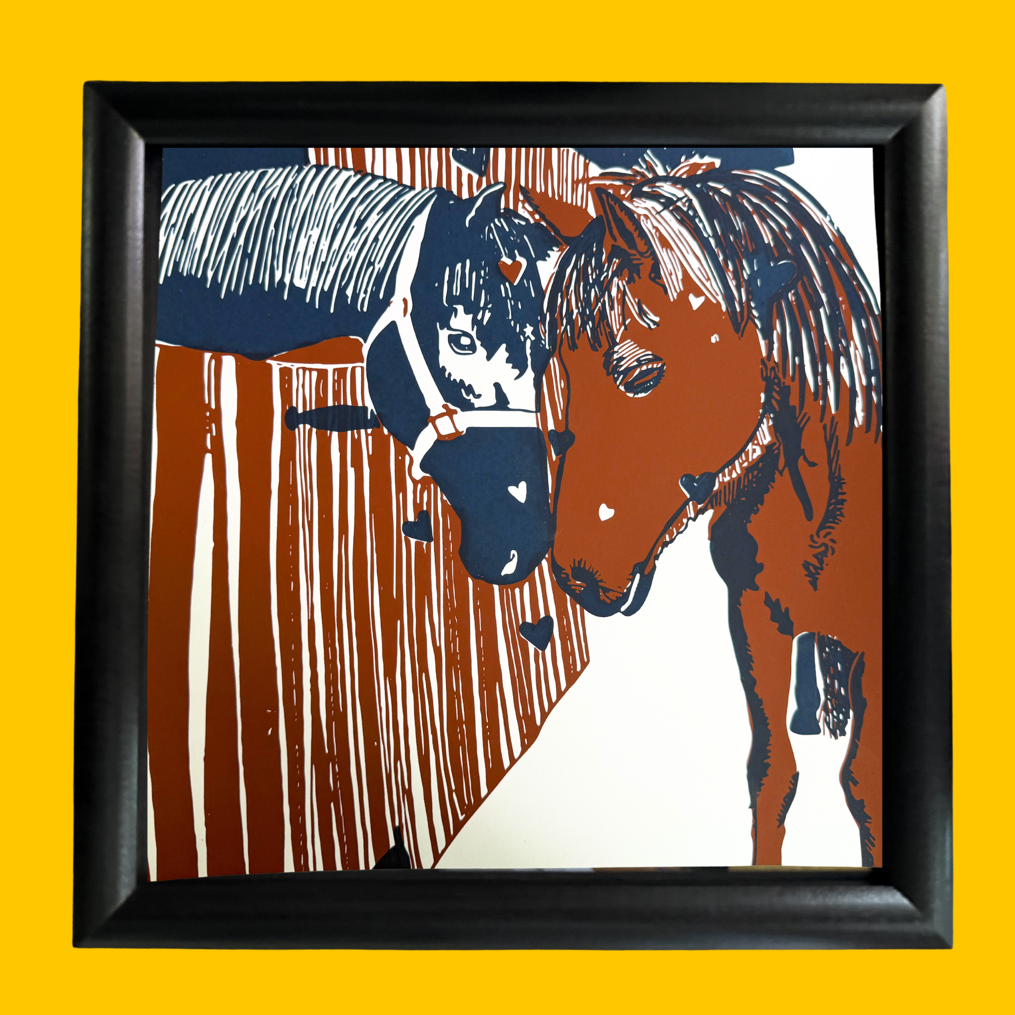 ONE OF A KIND - Framed Print - Horses