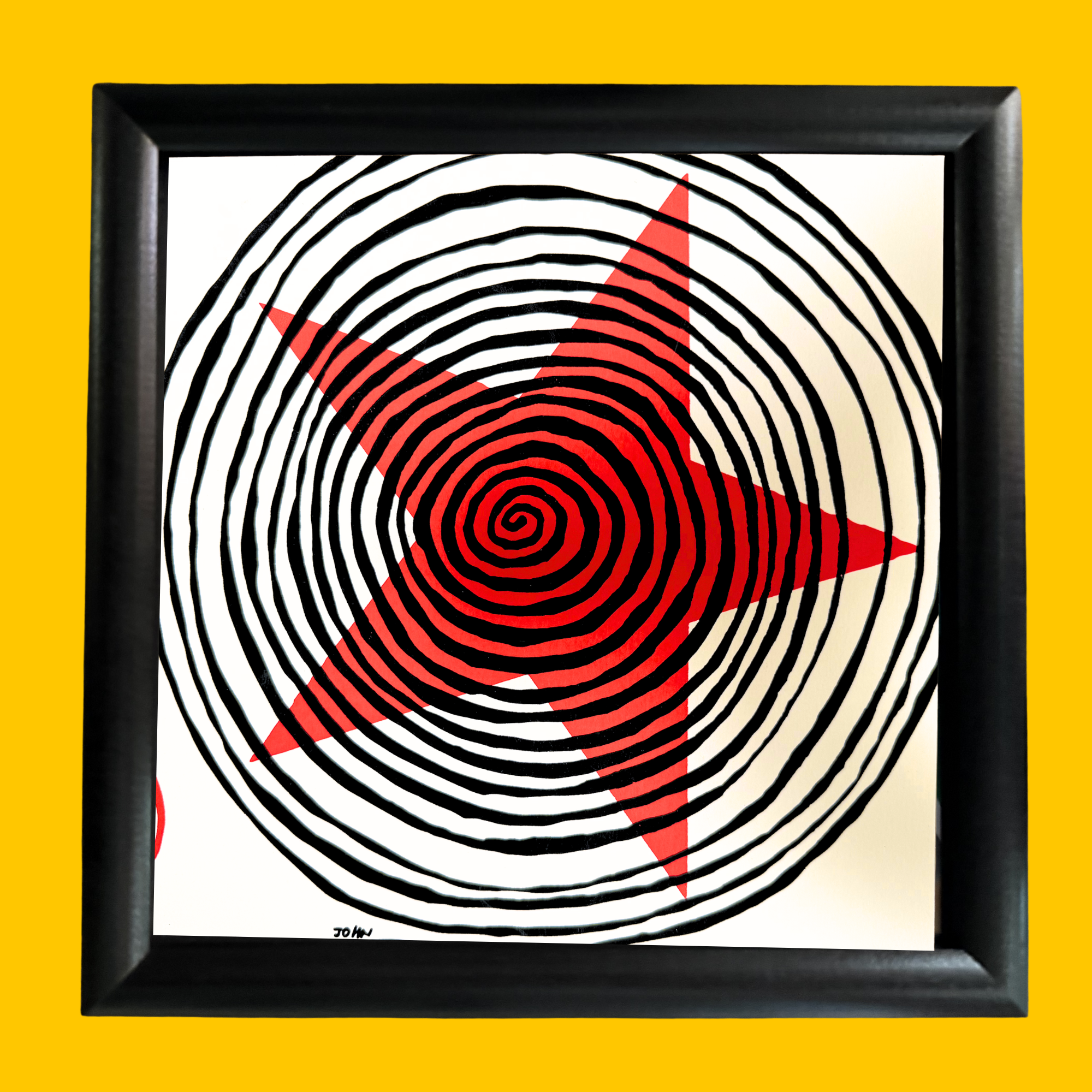 ONE OF A KIND - Framed Print - Swirly Star