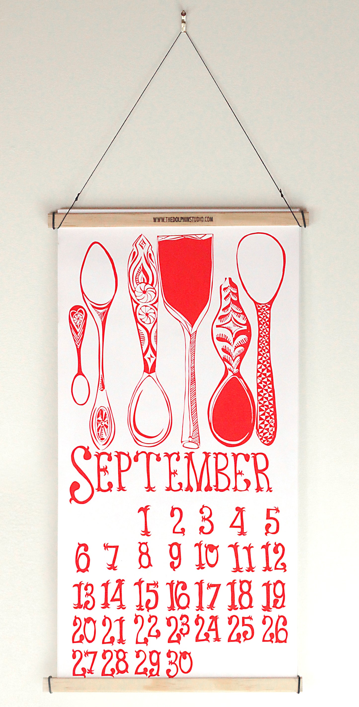 Wooden Calendar Hanger