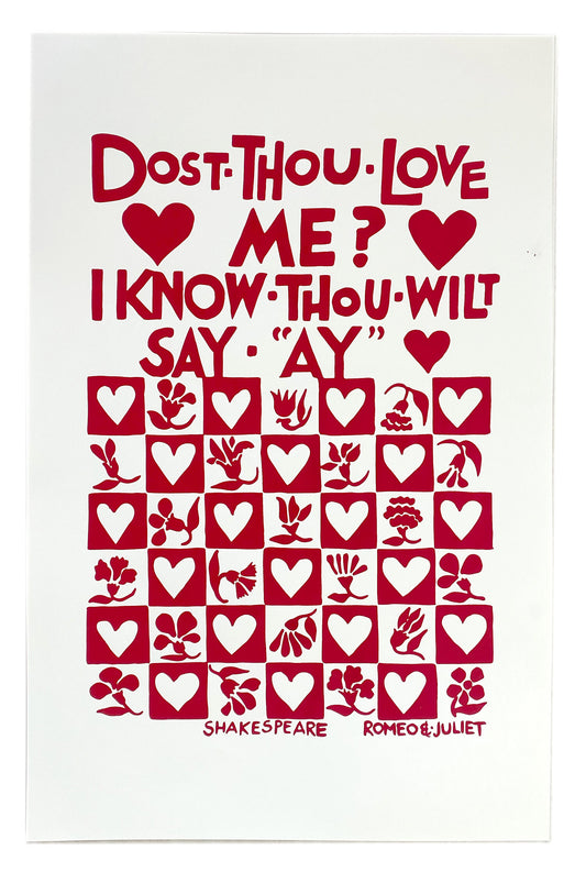 Dost Thou Love Me? - John ffrench Artwork Print 13” x 19”