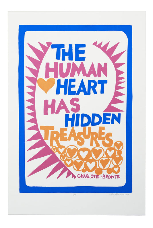 The Human Heart Has Hidden Treasures - John ffrench Artwork Print 13” x 19”